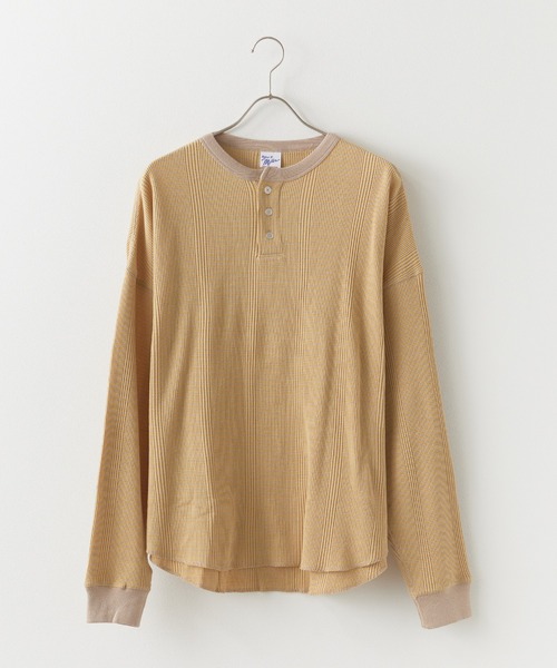 tシャツ R.P.miller/ミラー Waffle Henry PO ヘンリーネック プルオーバー レディース R.P.miller/ミラー Waffle Henry PO ヘンリーネック プル