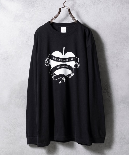 NUMBER (N)INE tシャツ (9)INE APPLE L/S T-SHIRT / アップルモチーフ 