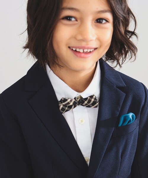 BEAMS Design卒園式・入学式チェック柄ジャケット付きドレス（キッズ服） BEAMS Design卒園式・入学式チェック柄ジャケット付きドレス