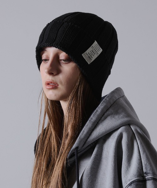 CLEL（クレイル） ニット帽 ニットキャップ 「CLEL」Grunge Label Low