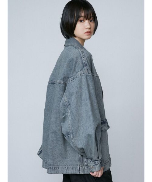 EMODA ヴィンテージライクオーバーブルゾン グレー ヴィンテージライクオーバーブルゾン[品番：MKSW0059441]｜EMODA