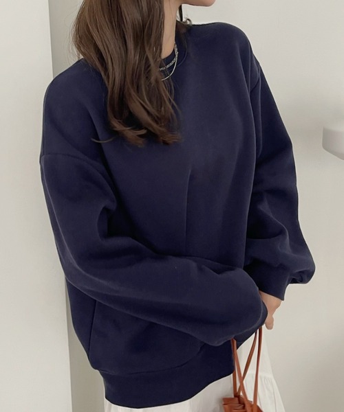 TREOVER トレーナー スウェット 裏起毛 ビッグプルオーバー レディース