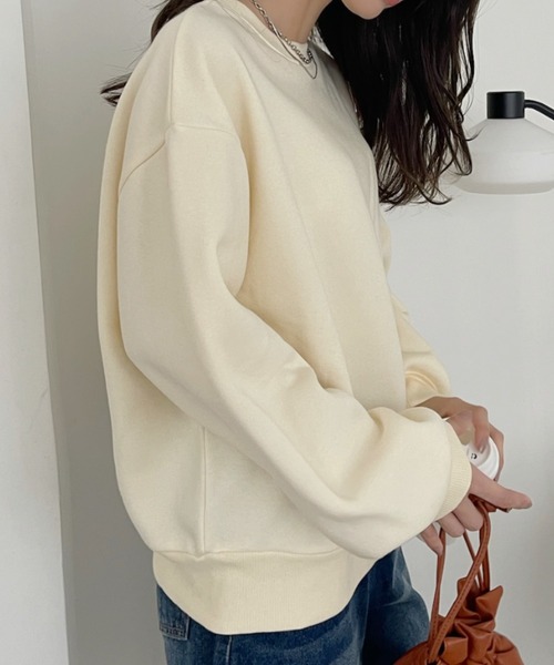 TREOVER トレーナー スウェット 裏起毛 ビッグプルオーバー レディース