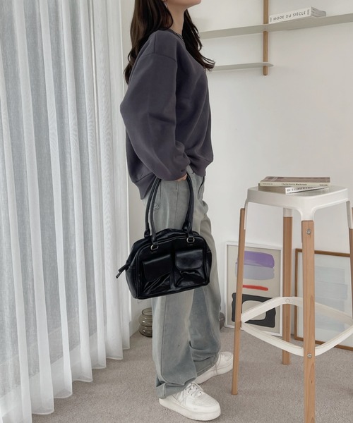 TREOVER トレーナー スウェット 裏起毛 ビッグプルオーバー レディース