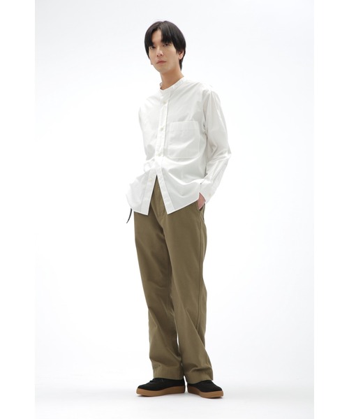 MHL. DRY COTTON RAMIE POPLIN 綿麻　半袖シャツ MHL. DRY COTTON RAMIE POPLIN 綿麻 半袖シャツ - メルカリ