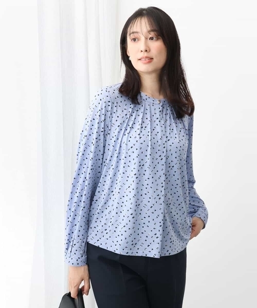 tシャツ アニマル調ドット柄ジャージーカットソー/洗える レディース