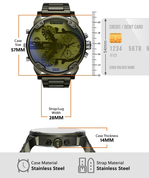 DIESEL 腕時計 ディーゼル メンズ アナログ ステンレス DZ7485