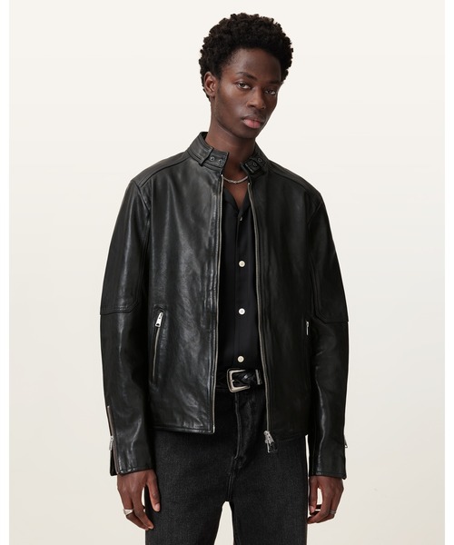ALLSAINTS（オールセインツ） コート ジャケット CORA LEATHER SNAP