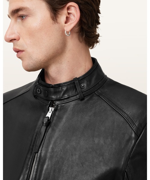 ALLSAINTS（オールセインツ） コート ジャケット CORA LEATHER SNAP