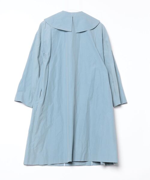 yori ウールノーカラーコート 22AW 水色 ウールノーカラーコート | all item| yori