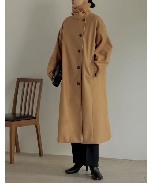 「Re:EDIT」 ピーコート MEDIUM レッド レディース_画像4