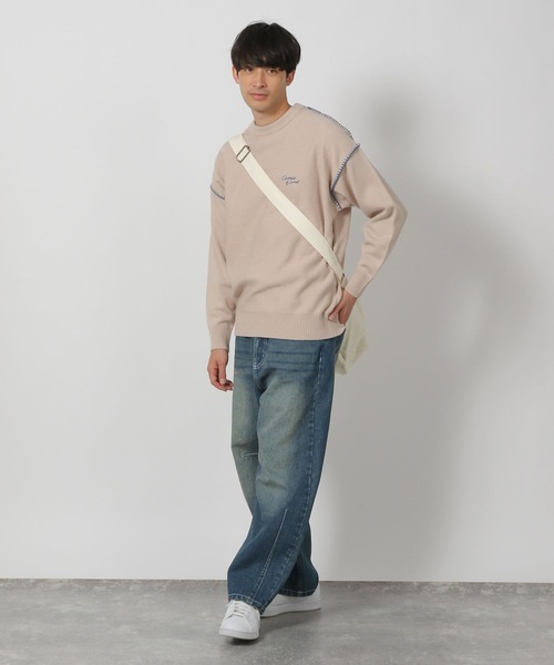 セーター ニット バック刺繍ステッチニットプルオーバー / 287579 メンズ レディース | LAKOLE | 04