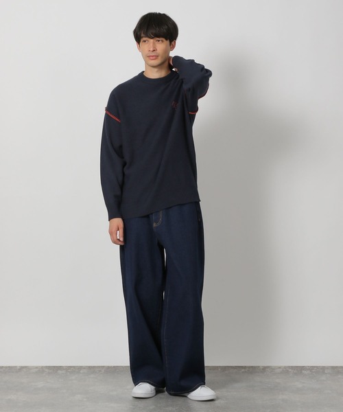 セーター ニット バック刺繍ステッチニットプルオーバー / 287579 メンズ レディース | LAKOLE | 07
