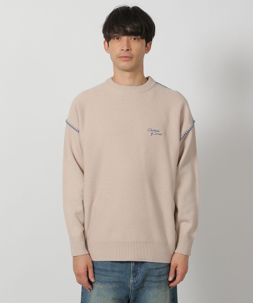 セーター ニット バック刺繍ステッチニットプルオーバー / 287579 メンズ レディース | LAKOLE | 19