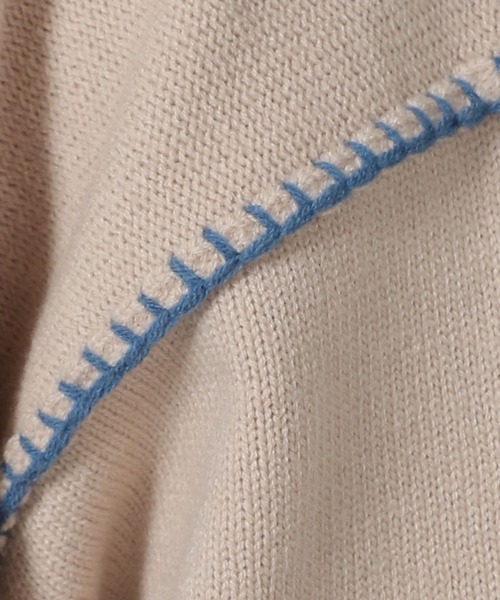 セーター ニット バック刺繍ステッチニットプルオーバー / 287579 メンズ レディース | LAKOLE | 22