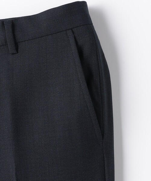 f665075ss57スラックス 73be green label relaxing スラックス GLR CLOTH 織柄無地 スリム NP