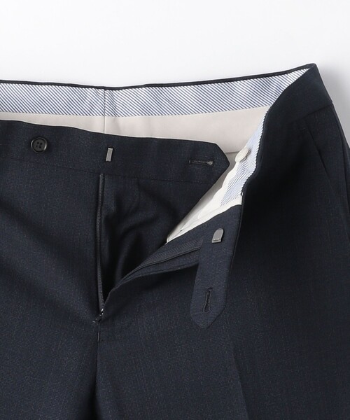green label relaxing スラックス GLR CLOTH 織柄無地 スリム NP