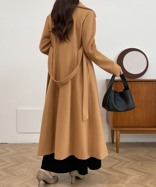 【早い者勝ち！】ok.soon チェスターコート　スカーフ付き　アイボリー ZIP FIVE -White Line- チェスターコート コート 「White Line」 MOSS