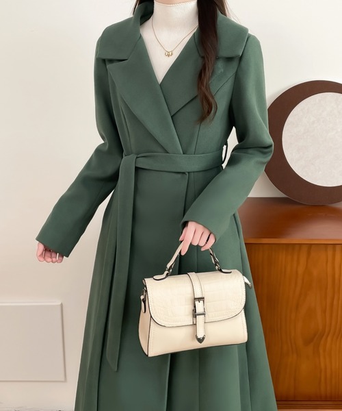 ABITOKYO（アビトーキョー） チェスターコート L グリーン レディース