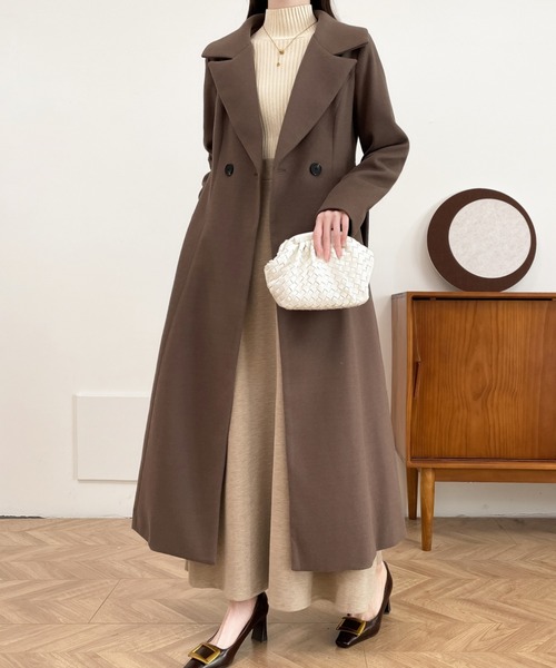 「ABITOKYO」 チェスターコート L グリーン レディース_画像9