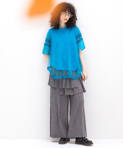 AULA AILA（アウラ アイラ） スラックス パンツ プリーツスカート