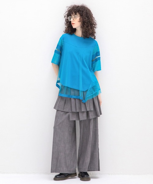 AULA AILA（アウラ アイラ） スラックス パンツ プリーツスカート