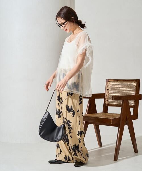 FREAK'S STORE ベスト ジレ 限定展開 袖 フリル ビッグ チュール