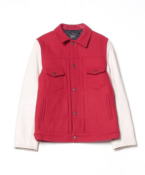 glamb（グラム） デニムジャケット 0 レッド メンズ : ZOZOTOWN Yahoo