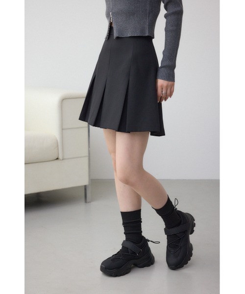 MOUSSY プリーツスカート AZUL BY MOUSSY プリーツロングスカート BLK -ファッション通販