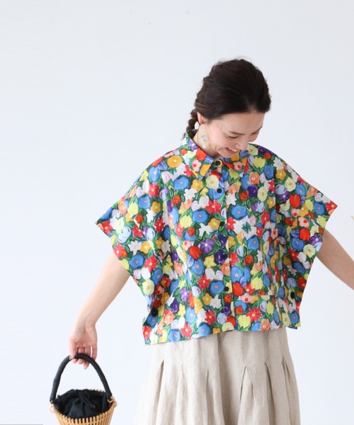 ブラウス シャツ パキっと映え服トップス レディース