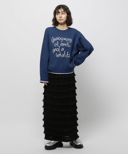 niko and…（ニコアンド） 長袖ニット MEDIUM グレー レディース