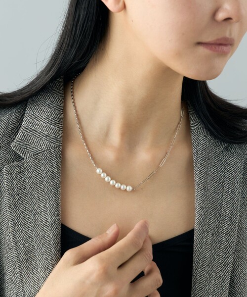 ジュエッテ　jouete ネックレス　パール Jouete ネックレス 「パールネックレス」 アシンメトリー