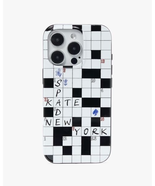 kate spade NEW YORK - 新品　未使用　iPhone16proケース　クロスワードパズル　ゲーム kate spade NEW YORK - 新品 未使用 iPhone16proケース クロス