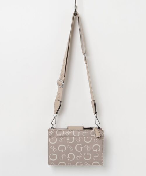 上品モノグラム【Guess】ロゴ付きショルダー クロスボディバッグ GUESS ショルダーバッグ バッグ MADIX Mini Crossbody Top Zip
