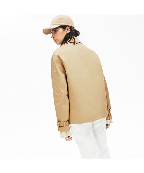 「LACOSTE L!VE」 ジャケット 38 ベージュ レディース_画像3