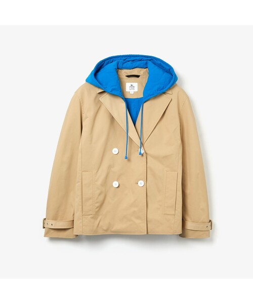 「LACOSTE L!VE」 ジャケット 38 ベージュ レディース_画像4