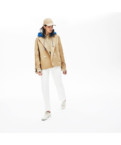 「LACOSTE L!VE」 ジャケット 38 ベージュ レディース_画像8