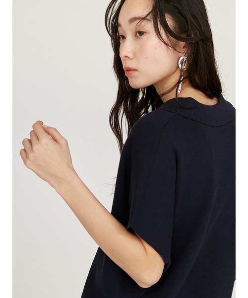 emmi ニット セーター ニットポロトップス レディース