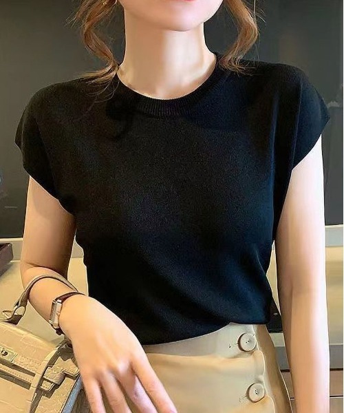 BLANC FICELLE ニット セーター 薄手 サマーニット レディース