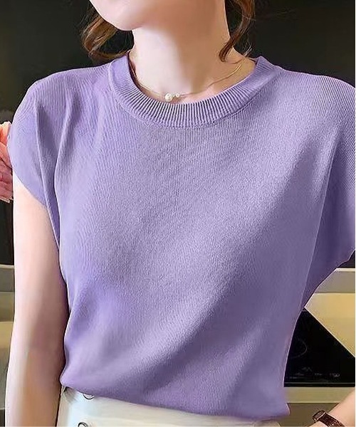 BLANC FICELLE ニット セーター 薄手 サマーニット レディース