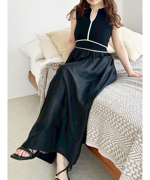 LILY BROWN バイカラーラインドッキングワンピース LILY BROWN（リリーブラウン）の「【WEB限定カラー】バイカラー