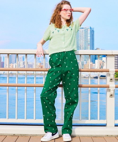 LABRAT ラブラット バギーパンツ 総柄 LOB パンツ ロブスター総柄パンツ レディース : ZOZOTOWN Yahoo!店