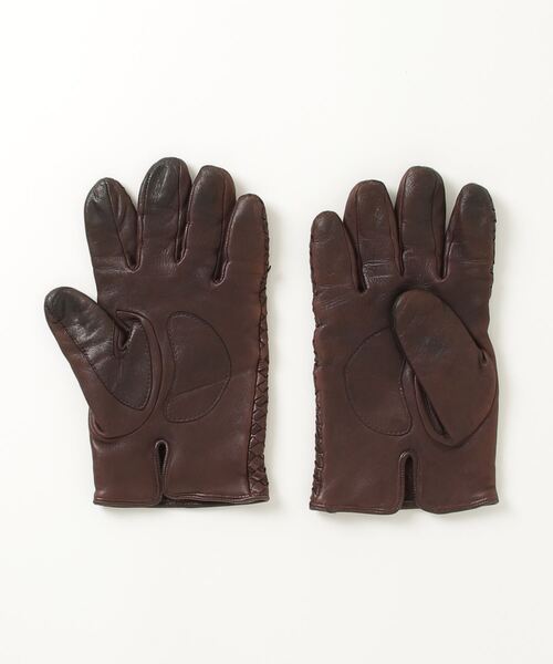 「Gloves」 手袋 - ブラウン メンズ_画像2