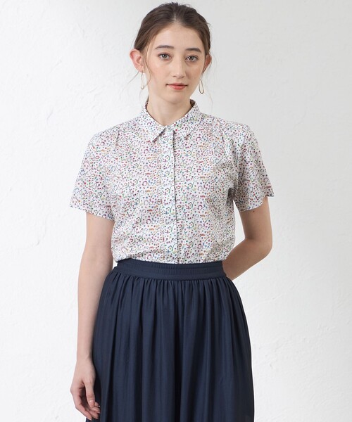 ブラウス シャツ 「Anniversary Piece」「LIBERTY」タナローン　イング - ブリッツ・ガーデン　半袖シャツ レディース