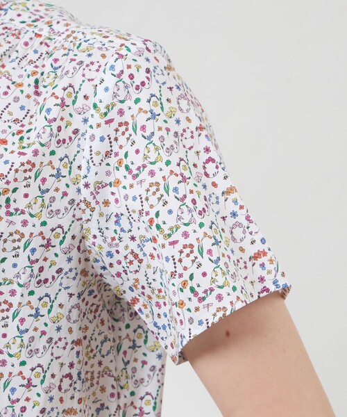 ブラウス シャツ 「Anniversary Piece」「LIBERTY」タナローン　イング - ブリッツ・ガーデン　半袖シャツ レディース AMACA ブラウス シャツ 「Anniversary Piece」「LIBERTY