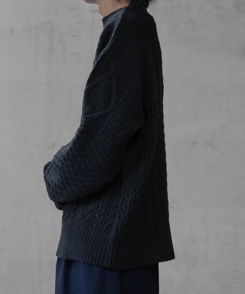 「Naive magic」 長袖ニット MEDIUM ホワイト メンズ_画像7