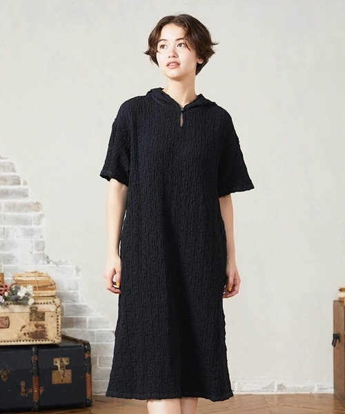 Jocomomola（ホコモモラ） ワンピース シャーリングカットソーフード