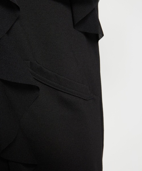 gomme（ゴム） ブルゾン アウター Rポンチローマ ラッフルブルゾン