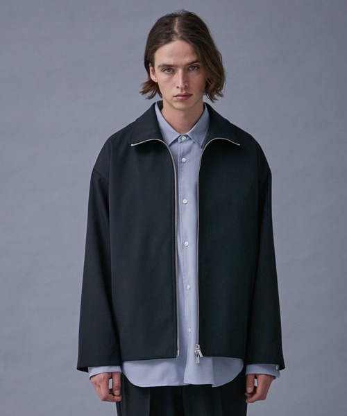 「PUBLIC TOKYO」 ジップアップブルゾン 3 ブラック メンズ_画像2