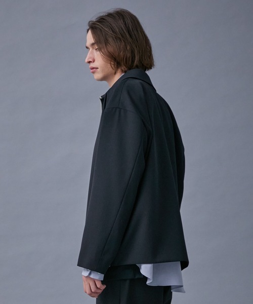 「PUBLIC TOKYO」 ジップアップブルゾン 3 ブラック メンズ_画像3